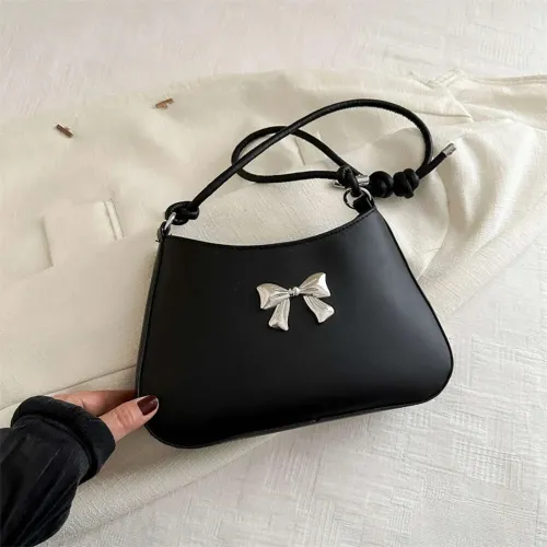 PU Leather Fashion Bow Shoulder Bag 